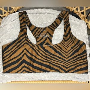 Betsy Johnson Tiger Stripe Sports Bra